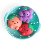 Itzy Ritzy ITZY RITZY - Ensemble de jouets fruits pour le bain - 'Itzy Splash Pals'