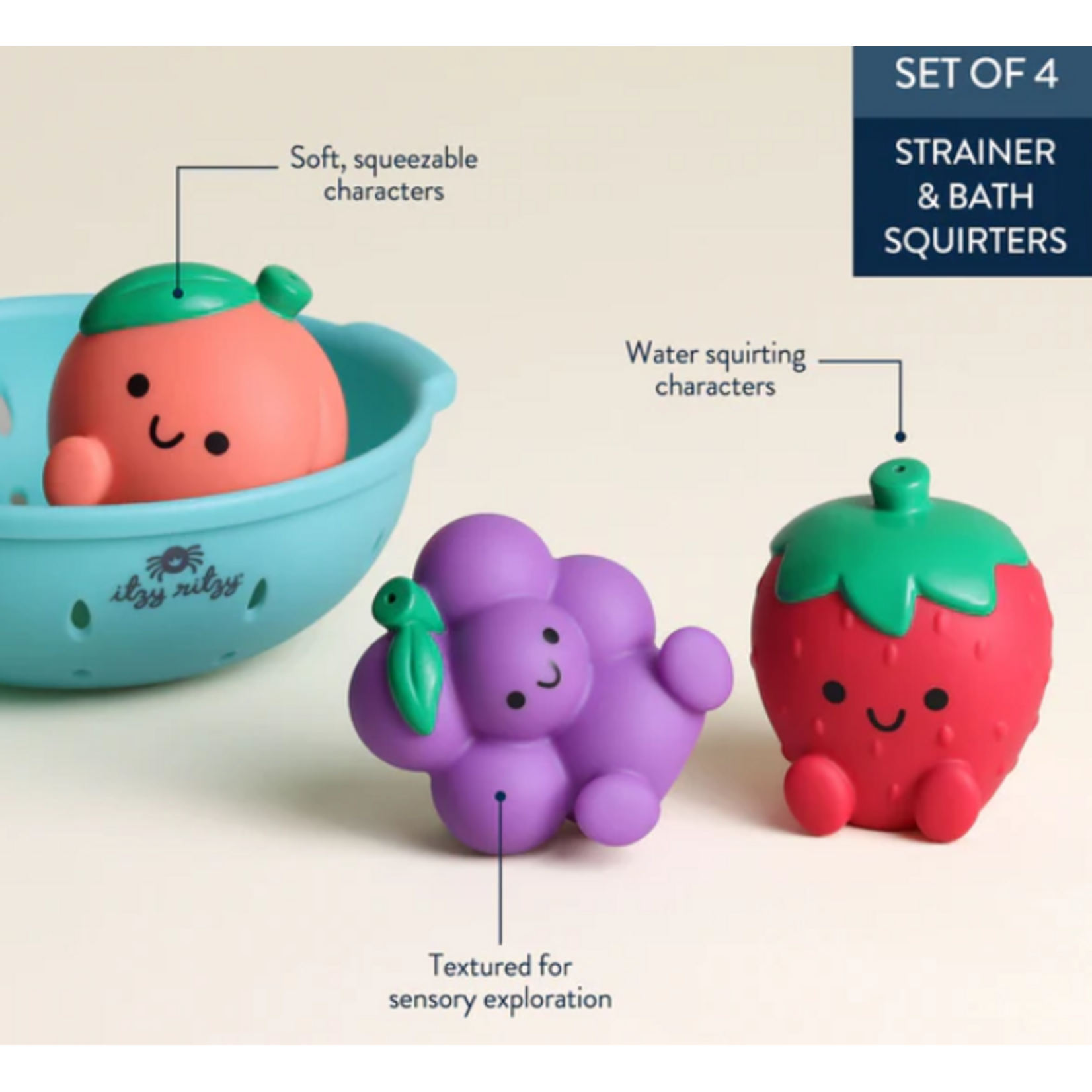 Itzy Ritzy ITZY RITZY -  Fruit Toy Bath Set - 'Itzy Splash Pals'