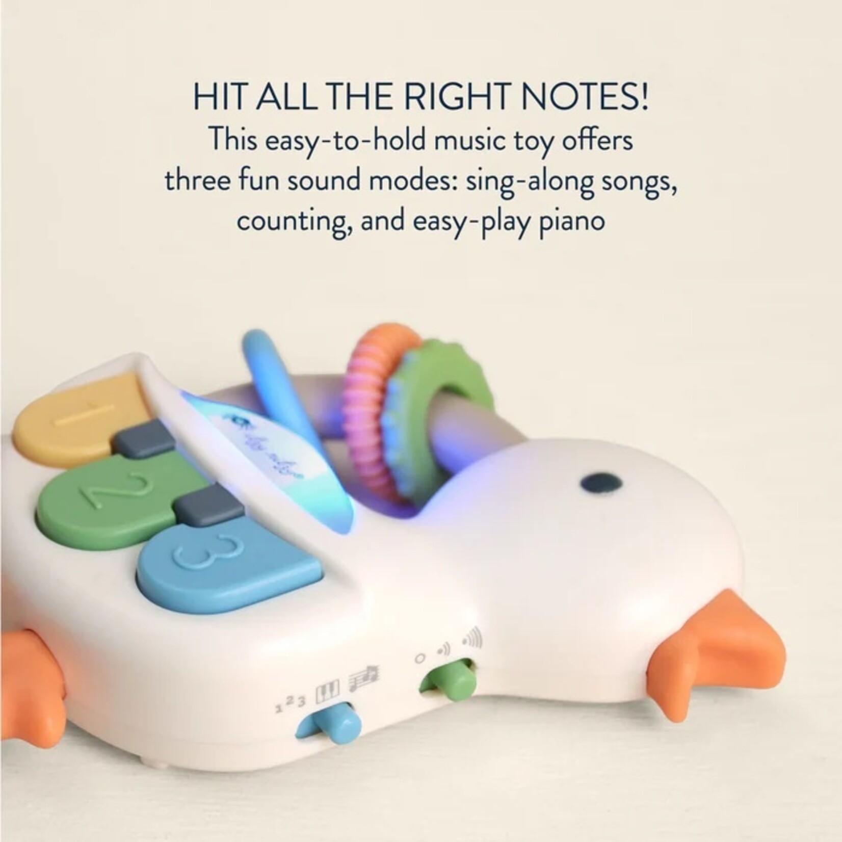 Itzy Ritzy ITZY RITZY - Light-up interactive goose-shaped piano toy - 'Bitzy Tunes'
