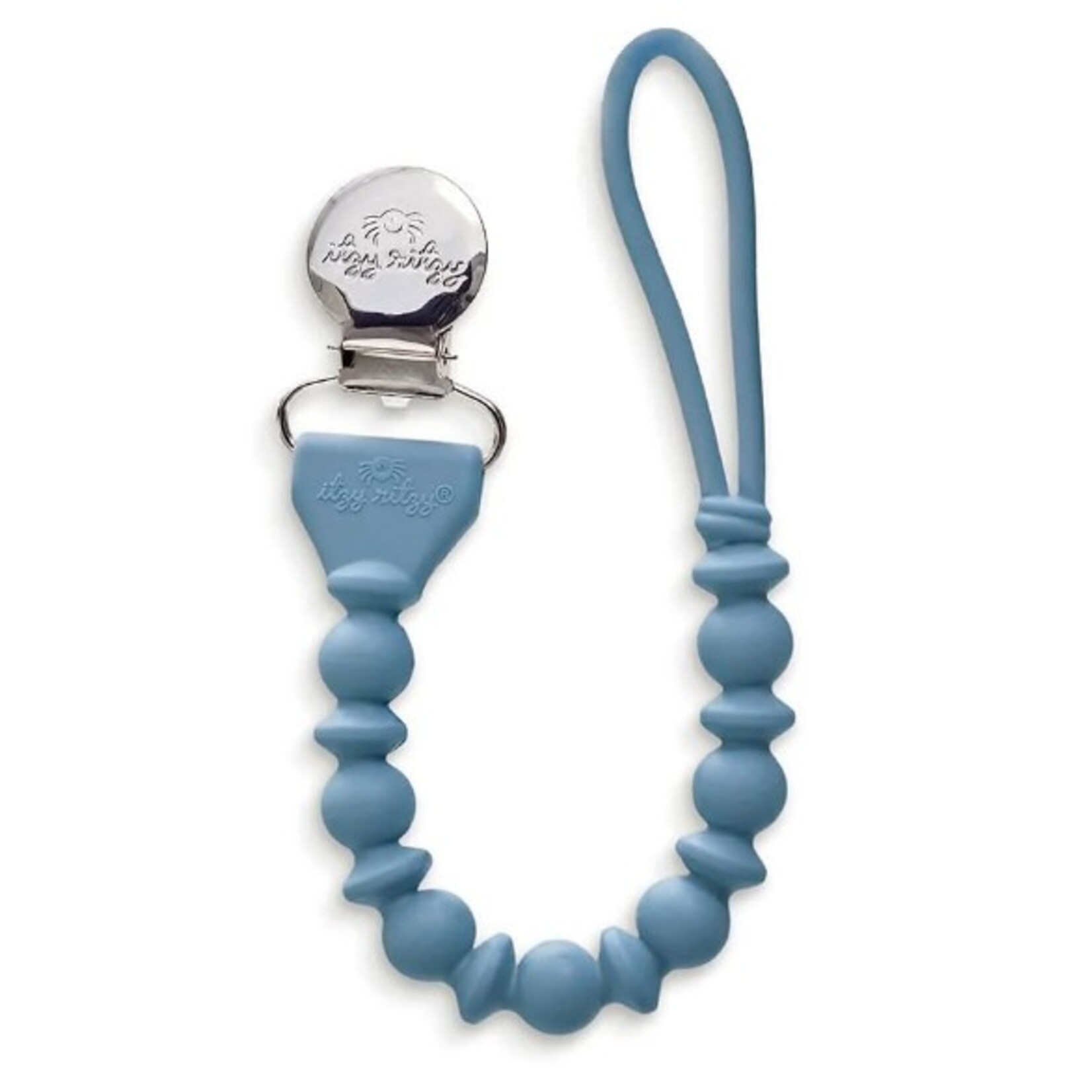 Itzy Ritzy ITZY RITZY - Attache-suce en silicone - Bleu - 'Sweetie Strap'