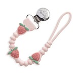 Itzy Ritzy ITZY RITZY - Attache-suce en silicone - Rose avec fraises - 'Sweetie Strap Plus'
