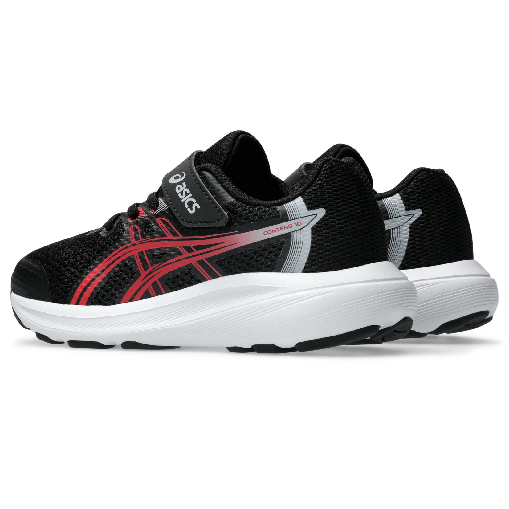 Asics  ASICS - Sports shoes 'Contend 10 PS' - 'Black/Speed ​​red'
