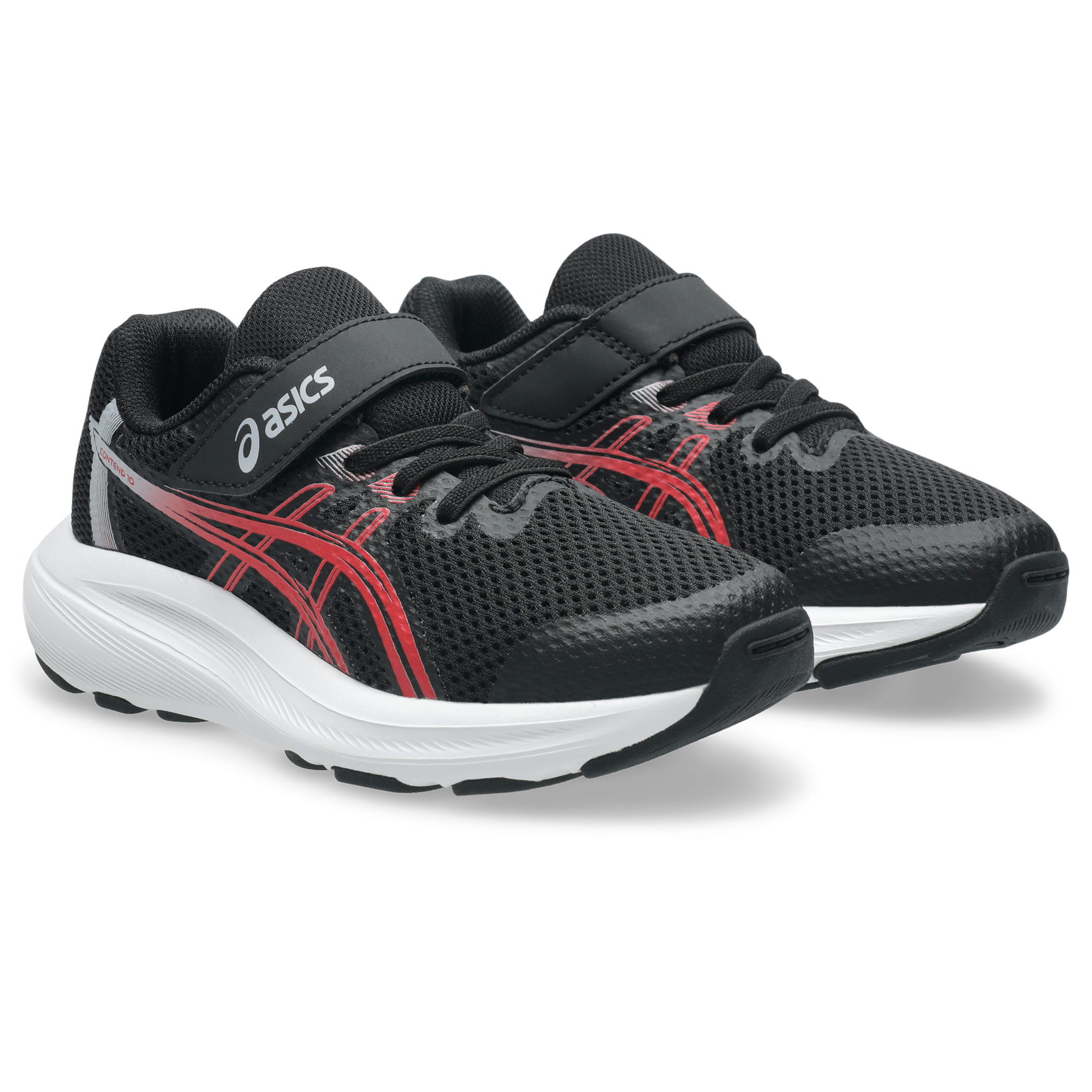 Asics  ASICS - Sports shoes 'Contend 10 PS' - 'Black/Speed ​​red'