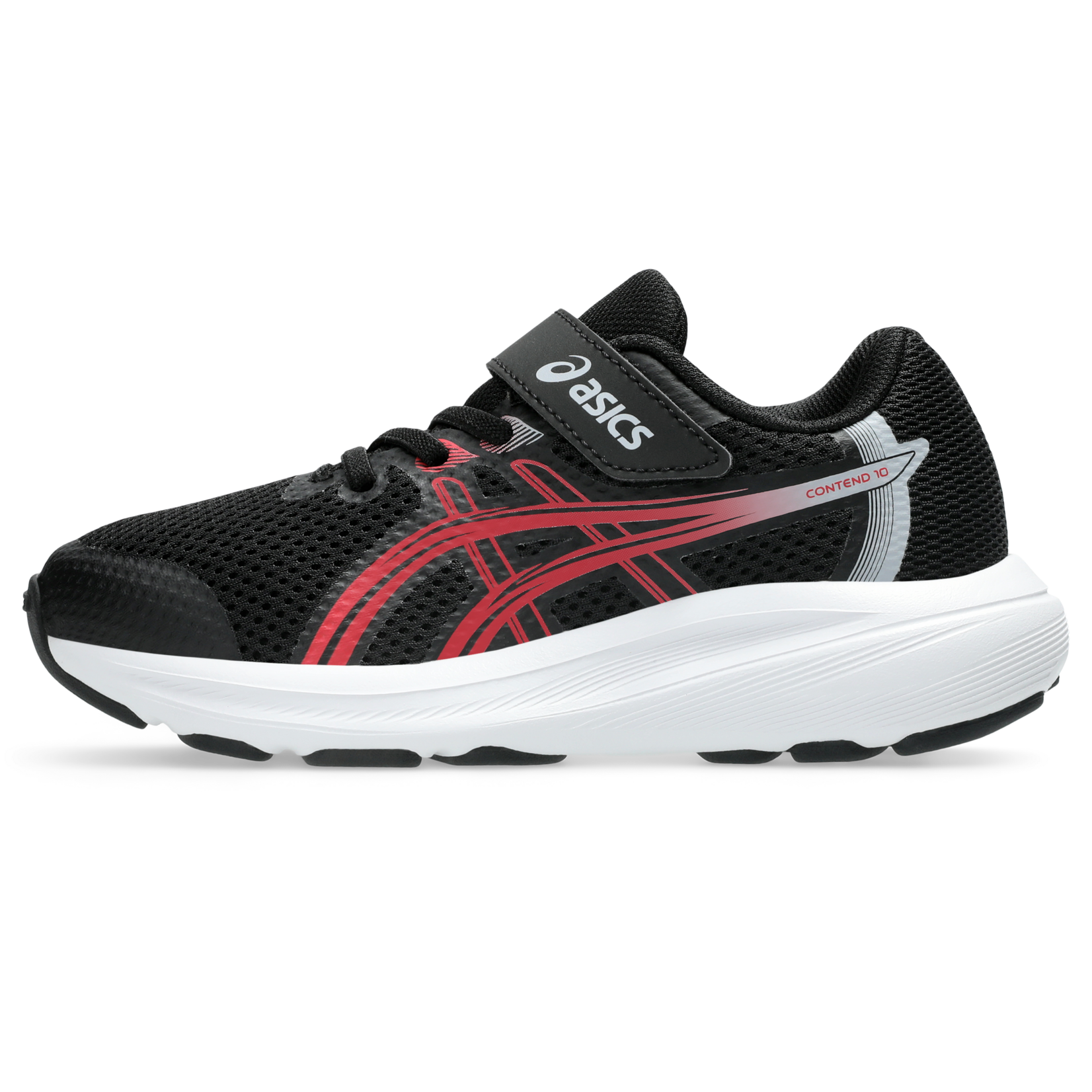 Asics  ASICS - Sports shoes 'Contend 10 PS' - 'Black/Speed ​​red'