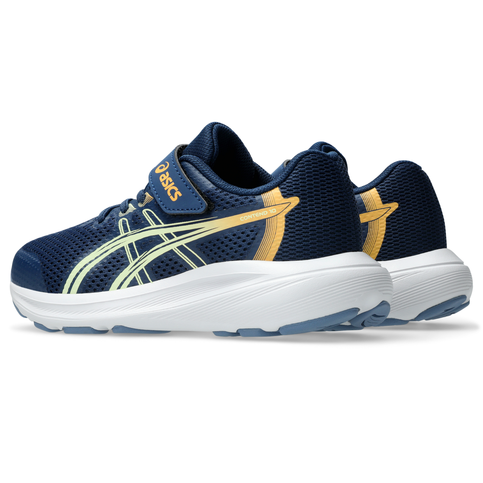 Asics ASICS - Sports shoes 'Contend 10 PS' - 'Independence blue/Orange glow'