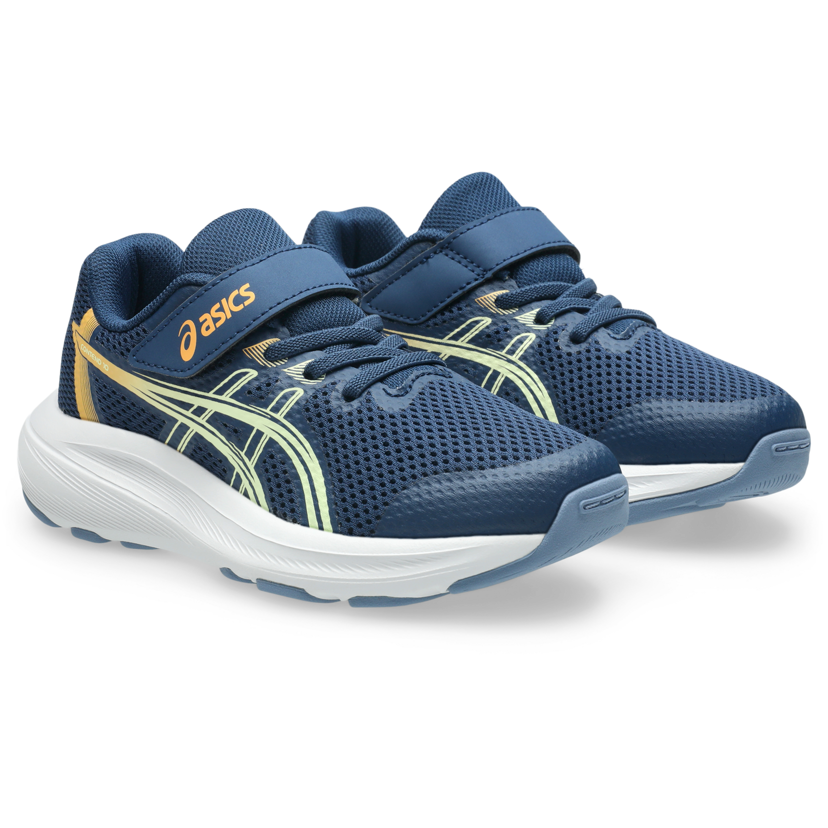 Asics ASICS - Sports shoes 'Contend 10 PS' - 'Independence blue/Orange glow'