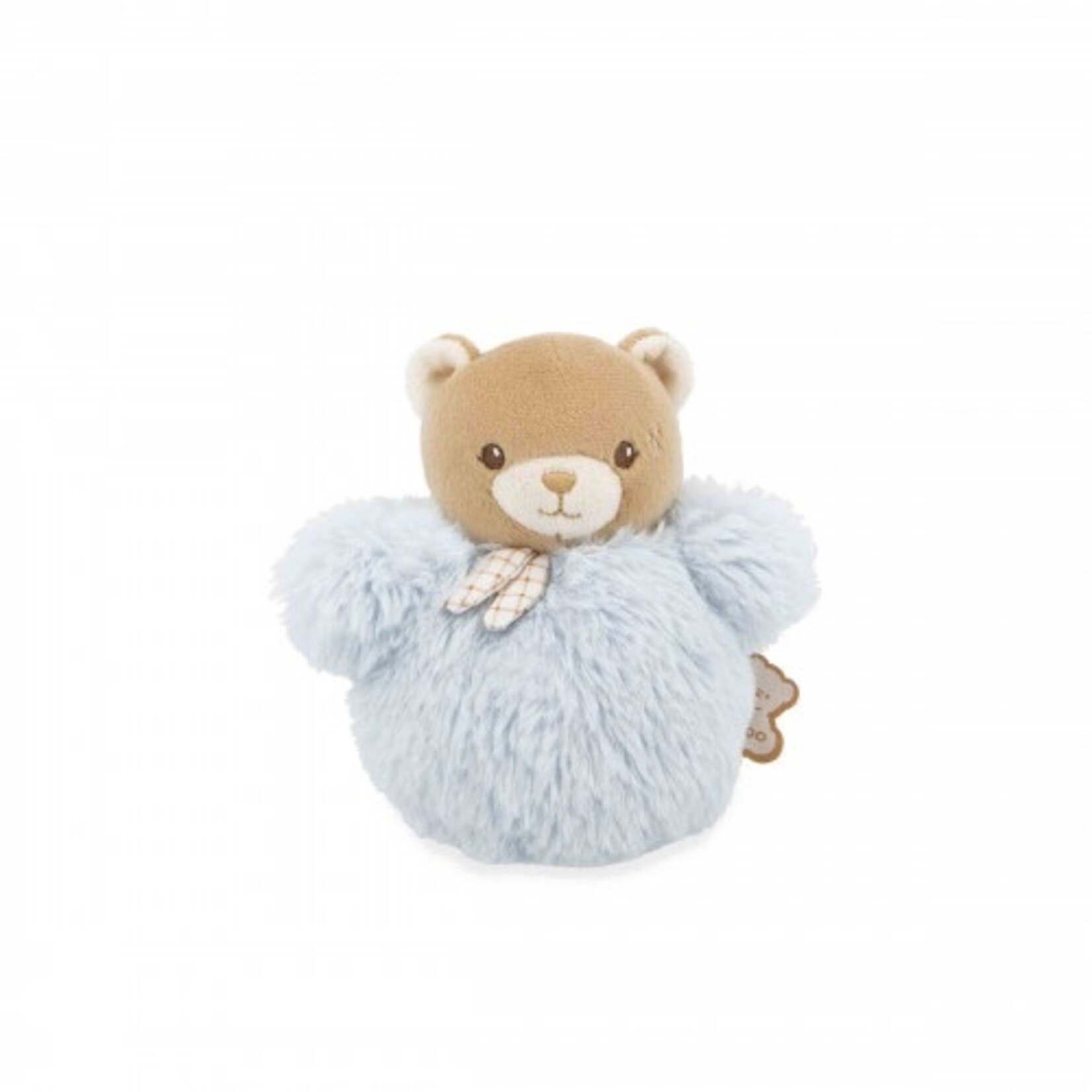 Kaloo KALOO - Pompon Bear Plush Toy, Blue 'Timeless' - 10 cm
