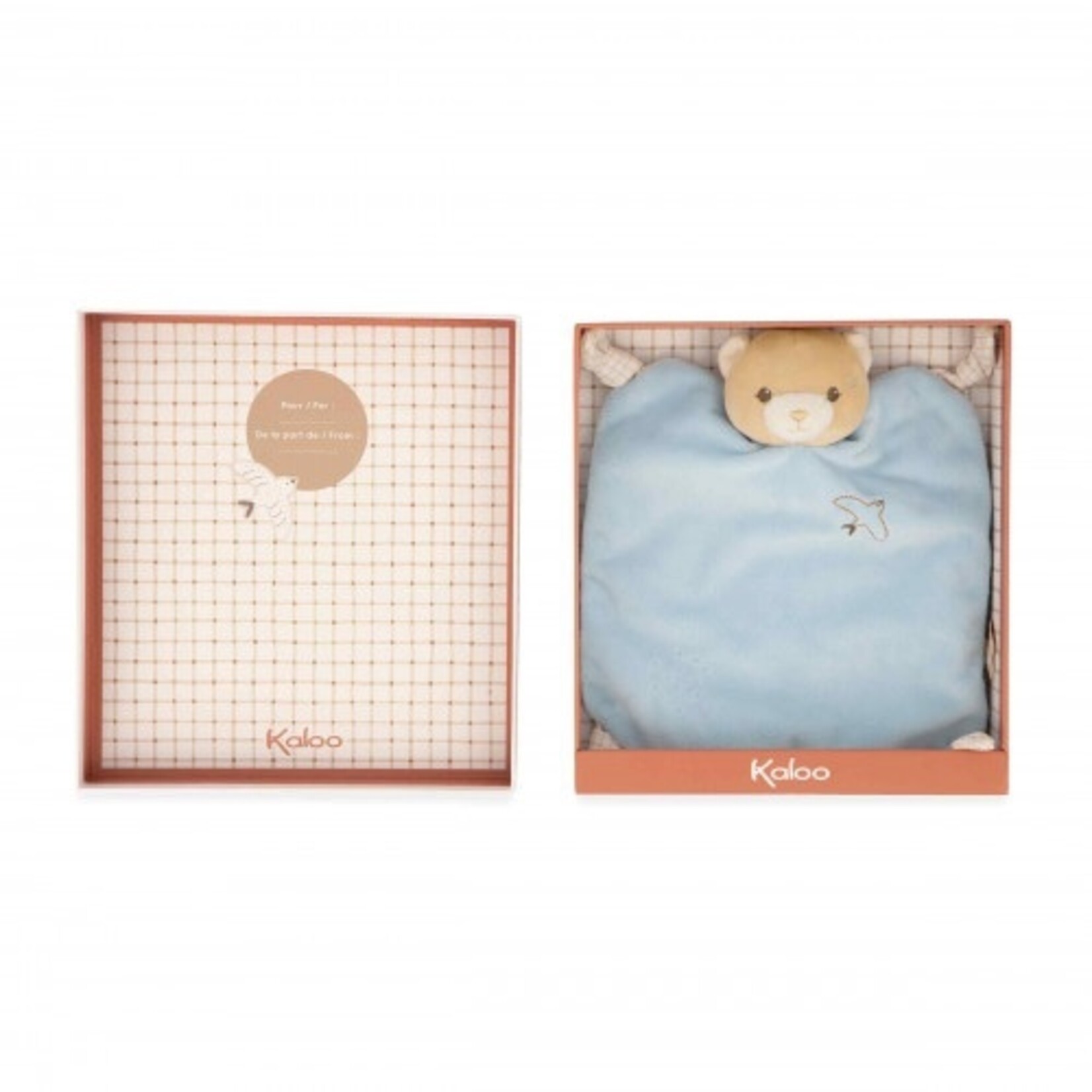 Kaloo KALOO - Peluche Doudou ours Bleu 'Intemporel'