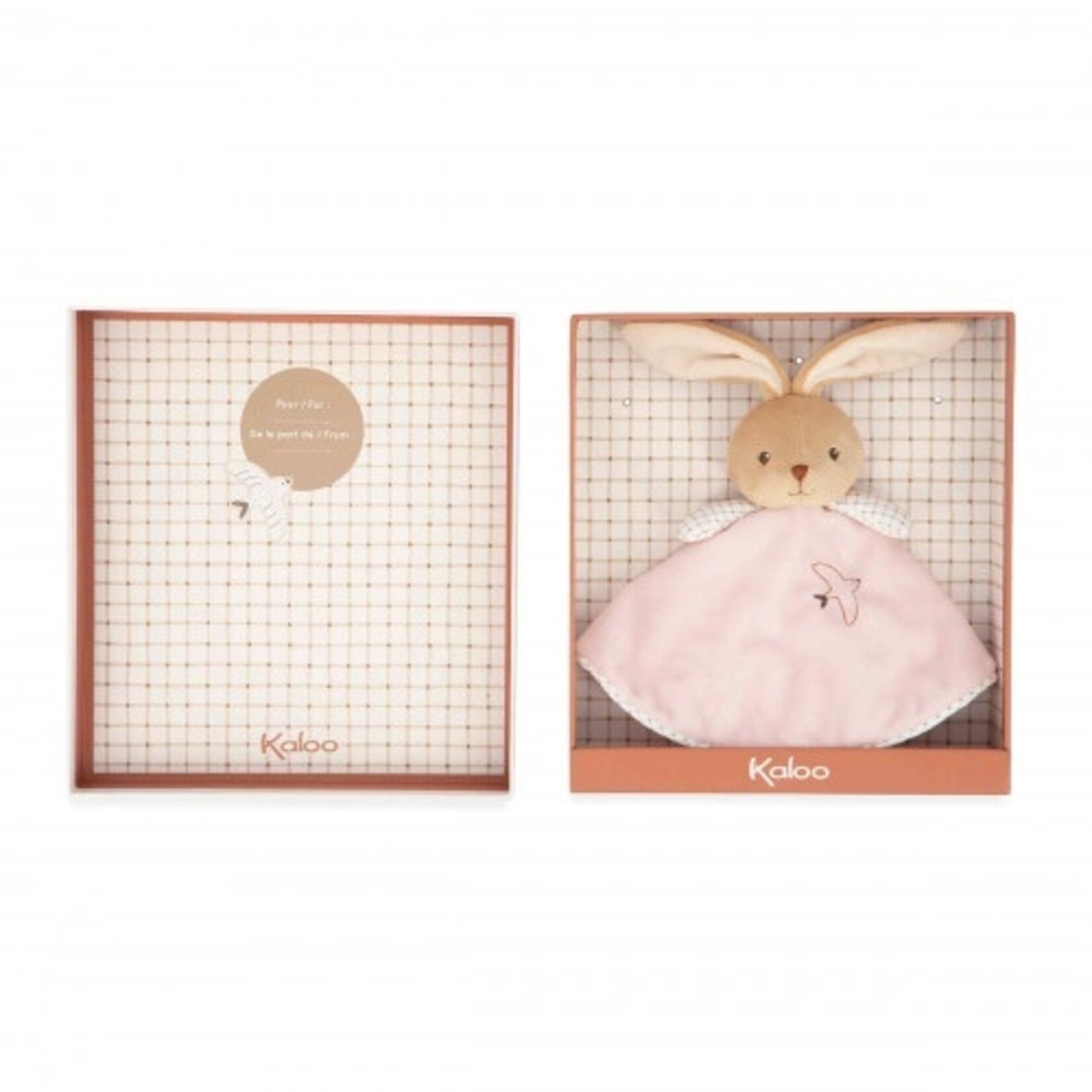 Kaloo KALOO - Peluche Doudou lapin rond Rose 'Intemporel'