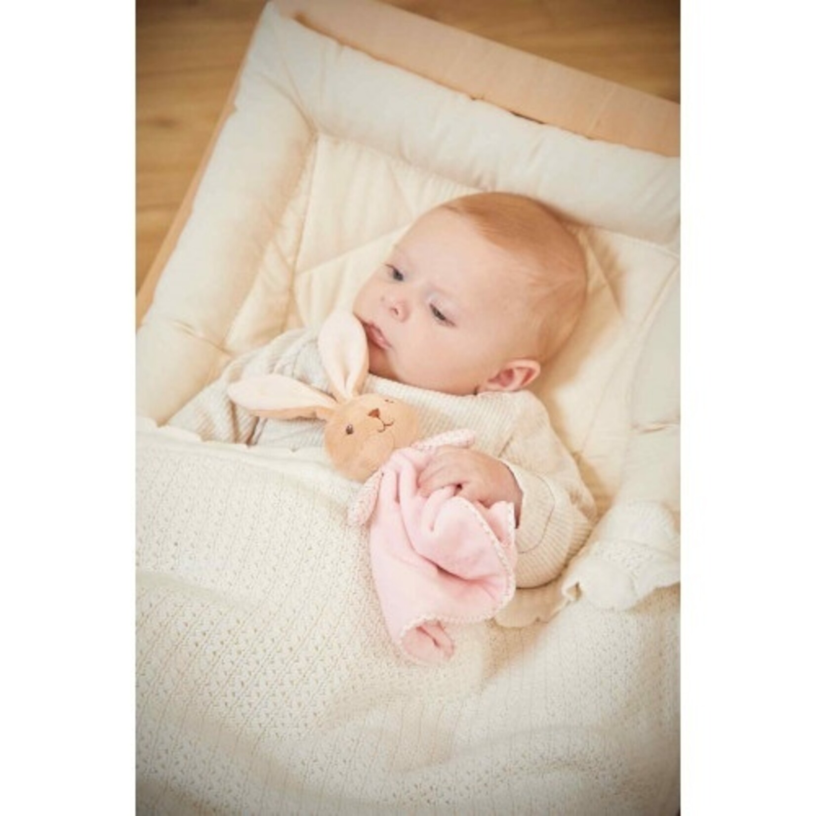 Kaloo  KALOO - Round Pink Rabbit Plush Toy 'Timeless'
