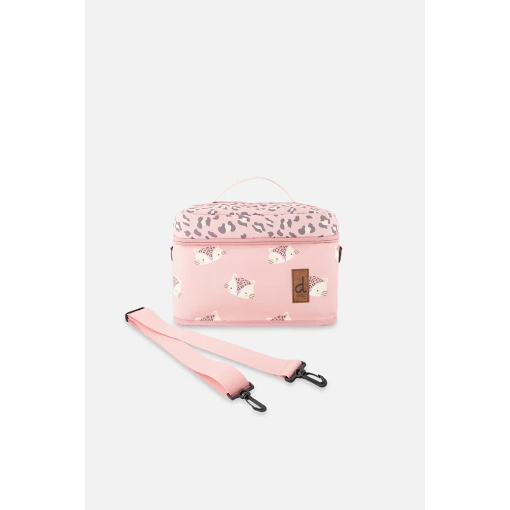 Deux par Deux DEUX PAR DEUX - Pink leopard print 'Back to School' lunch box