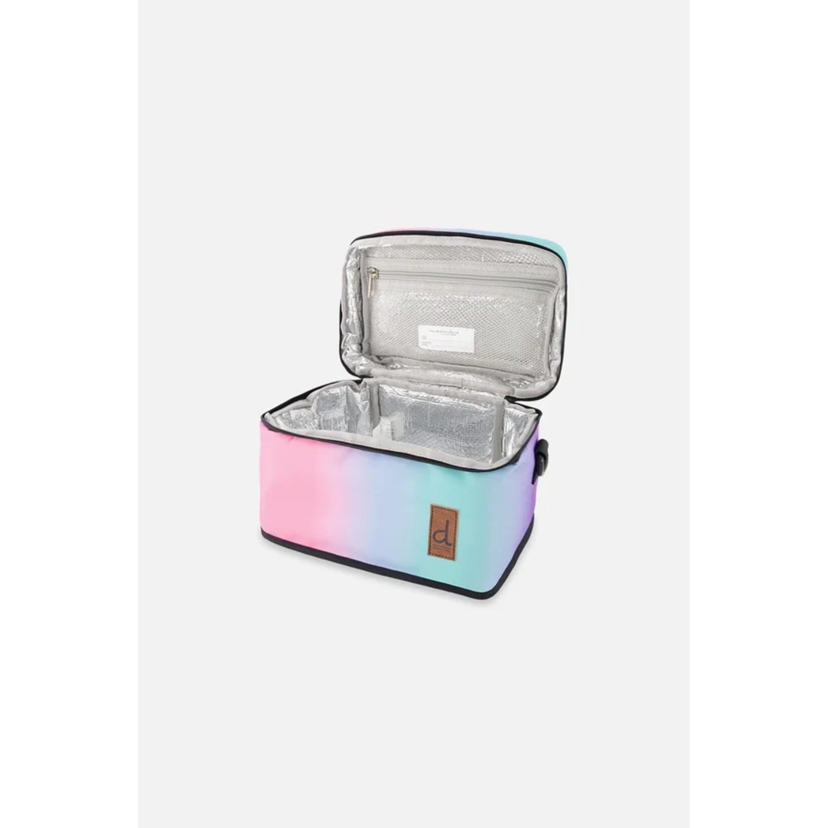 Deux par Deux DEUX PAR DEUX - Blue and mauve gradient lunch box 'Back to School'