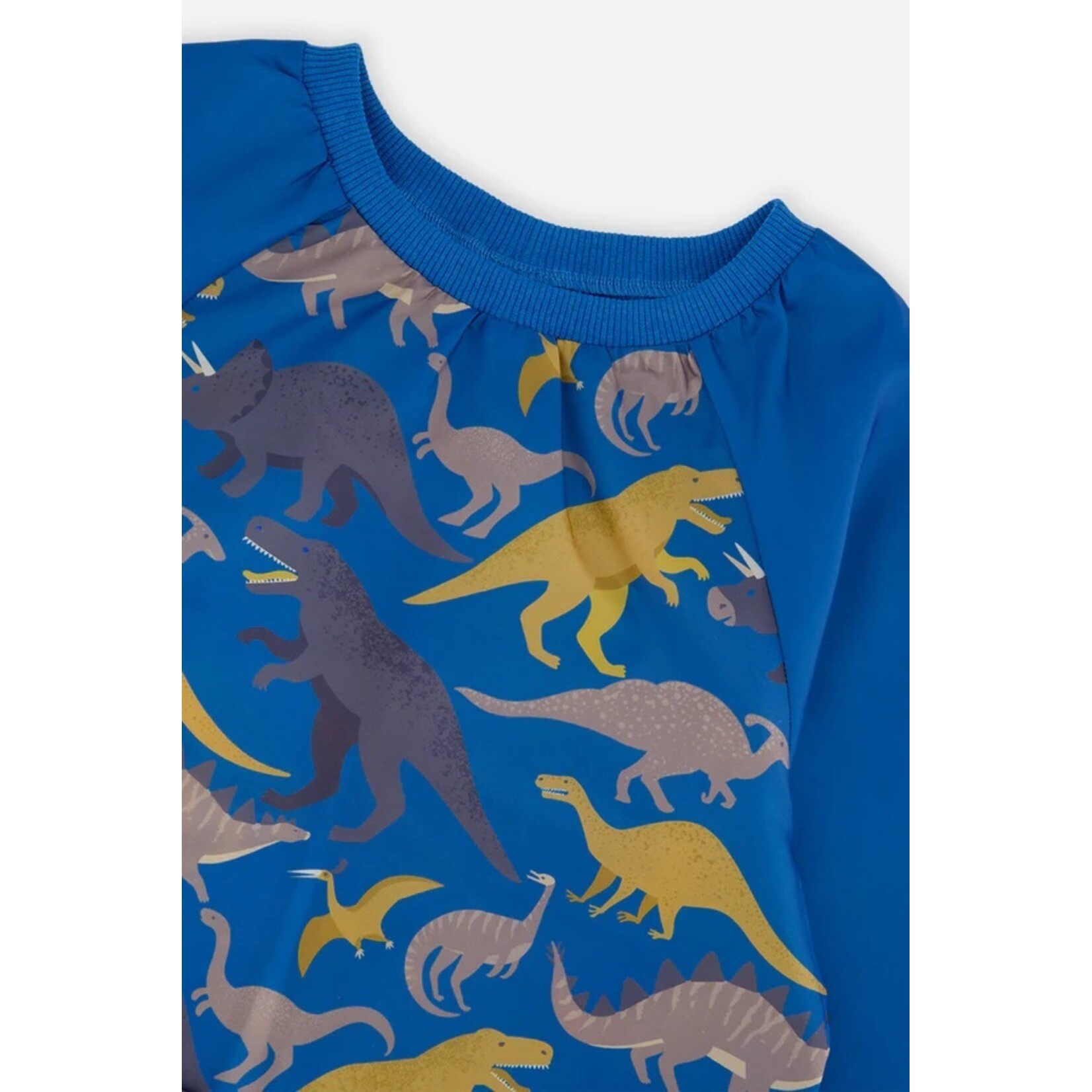 Deux par Deux DEUX PAR DEUX - Tablier scolaire bleu avec imprimé de dinosaures