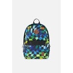 Deux par Deux DEUX PAR DEUX - Blue backpack with 'Back to School' checkered print