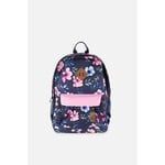 Deux par Deux DEUX PAR DEUX - Navy blue backpack with 'Back to School' floral print