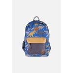 Deux par Deux DEUX PAR DEUX - Blue and brown backpack with 'Back to School' dinosaur print