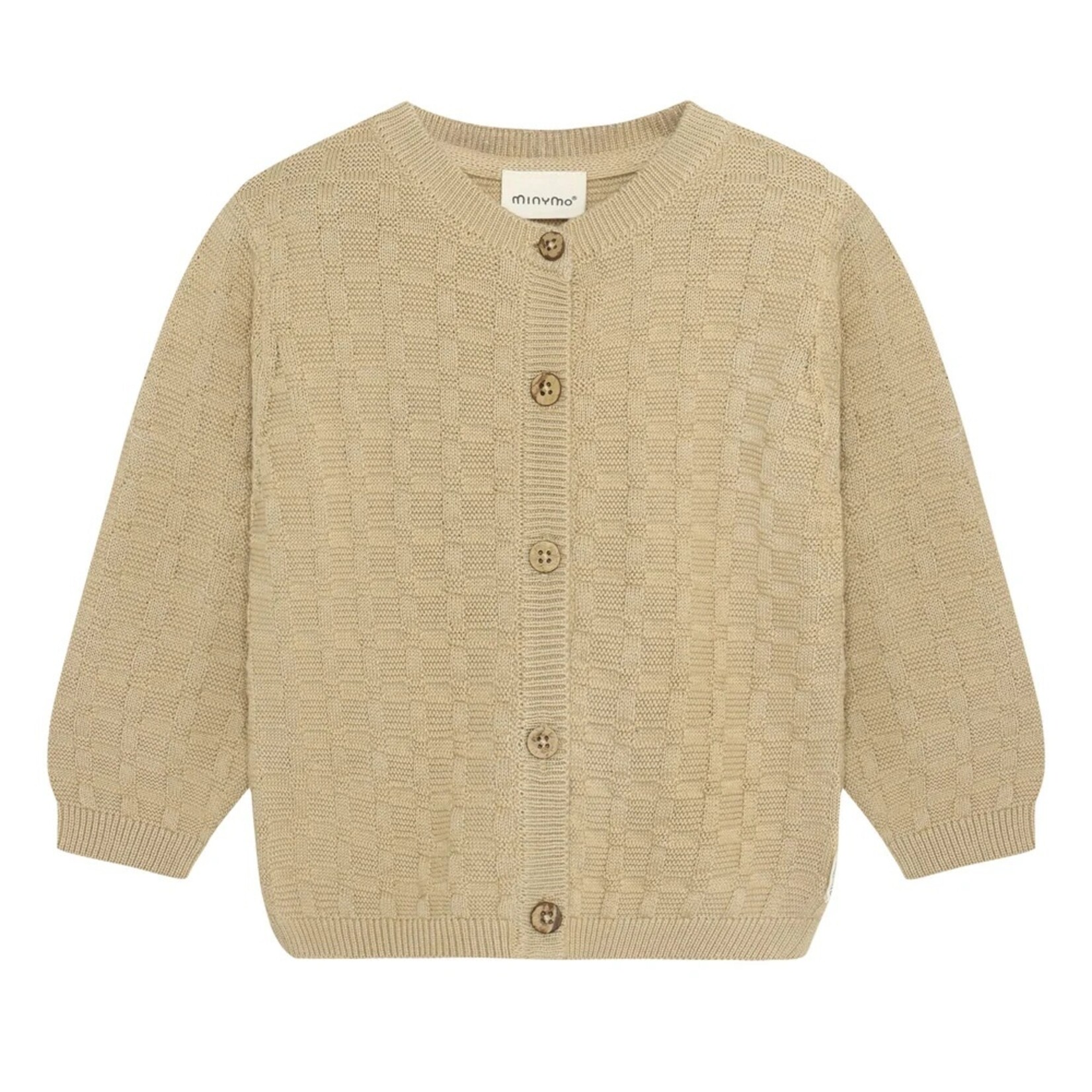 Minymo MINYMO - Cardigan en tricot brun pâle