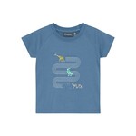 Color Kids COLORKIDS - Blue T-shirt with animal print 'Come along with me'