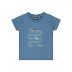 Color Kids COLORKIDS - T-shirt bleu avec imprimé animaux ' Come along with me'