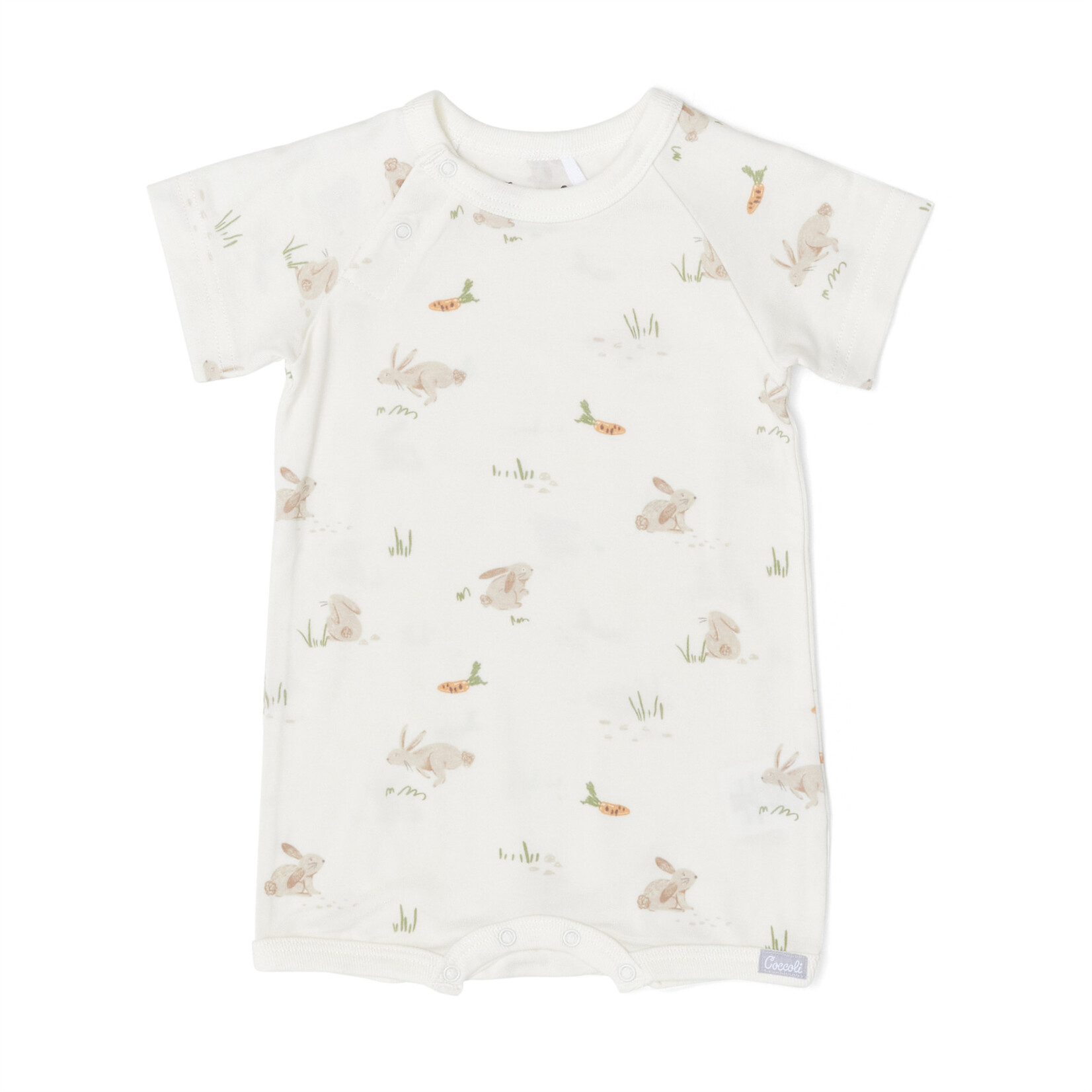 Coccoli COCCOLI - Barboteuse en modal avec motif de lapins