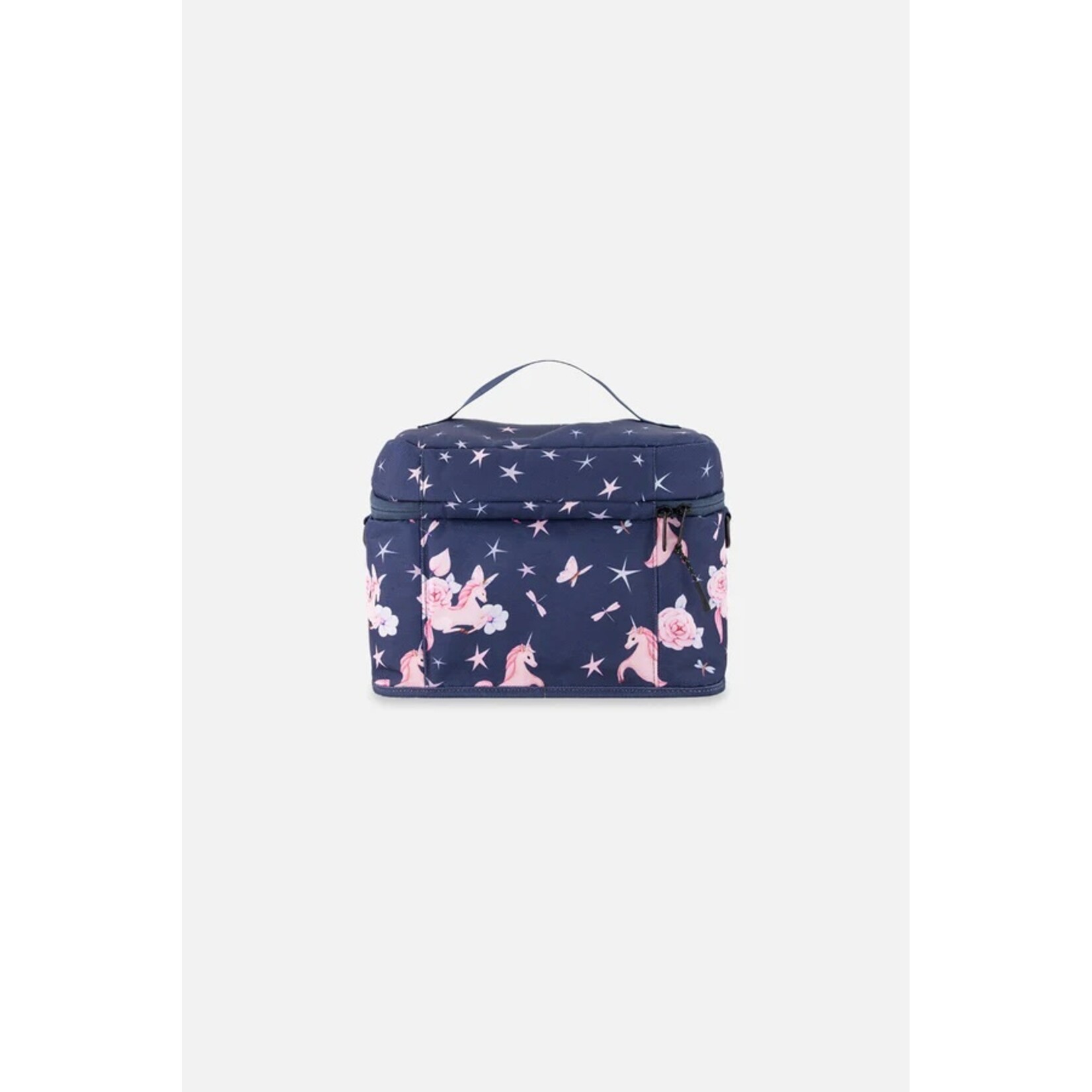 Deux par Deux DEUX PAR DEUX - Navy blue unicorn print lunch box 'Back to School'