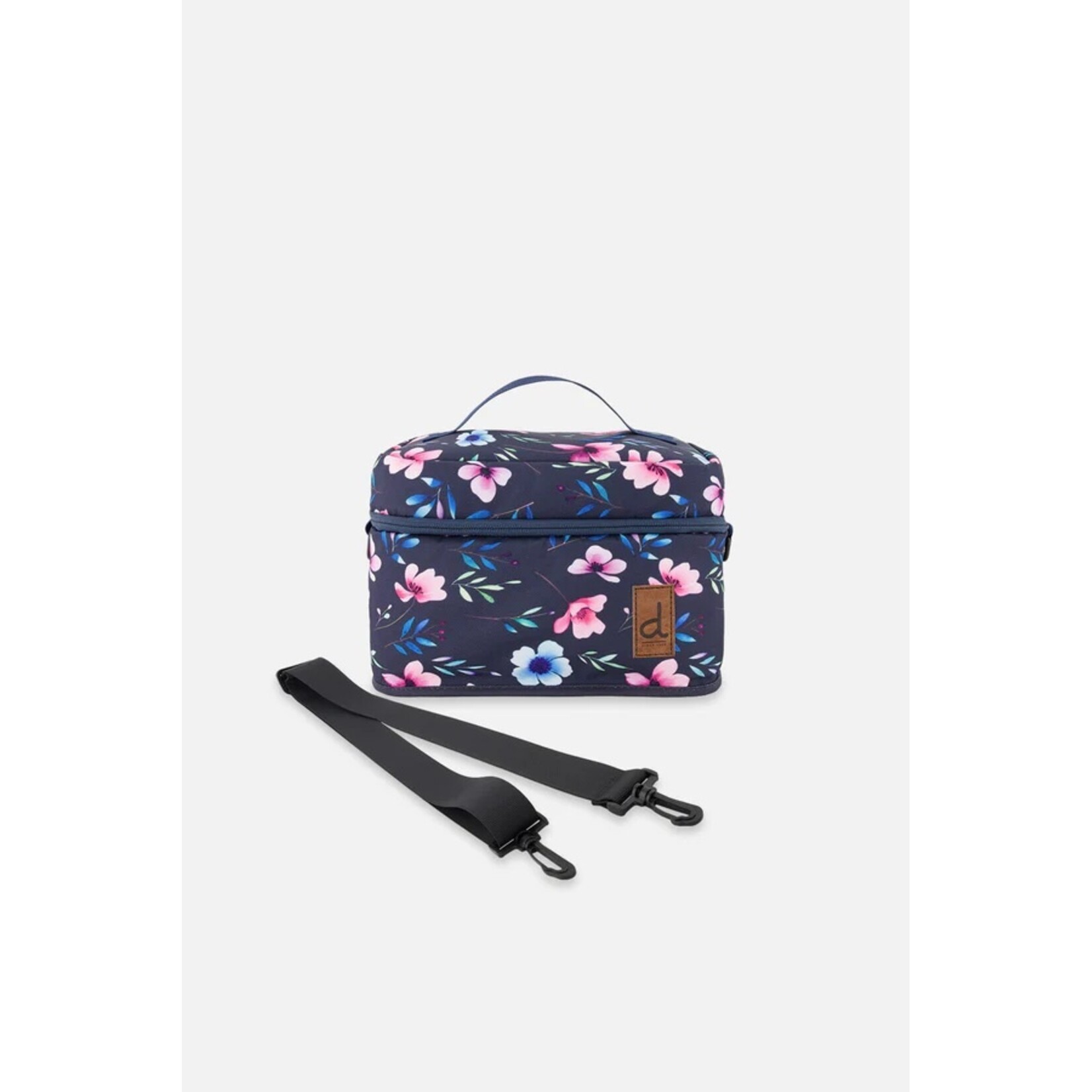 Deux par Deux DEUX PAR DEUX -  Blue floral print lunch box 'Back to School'