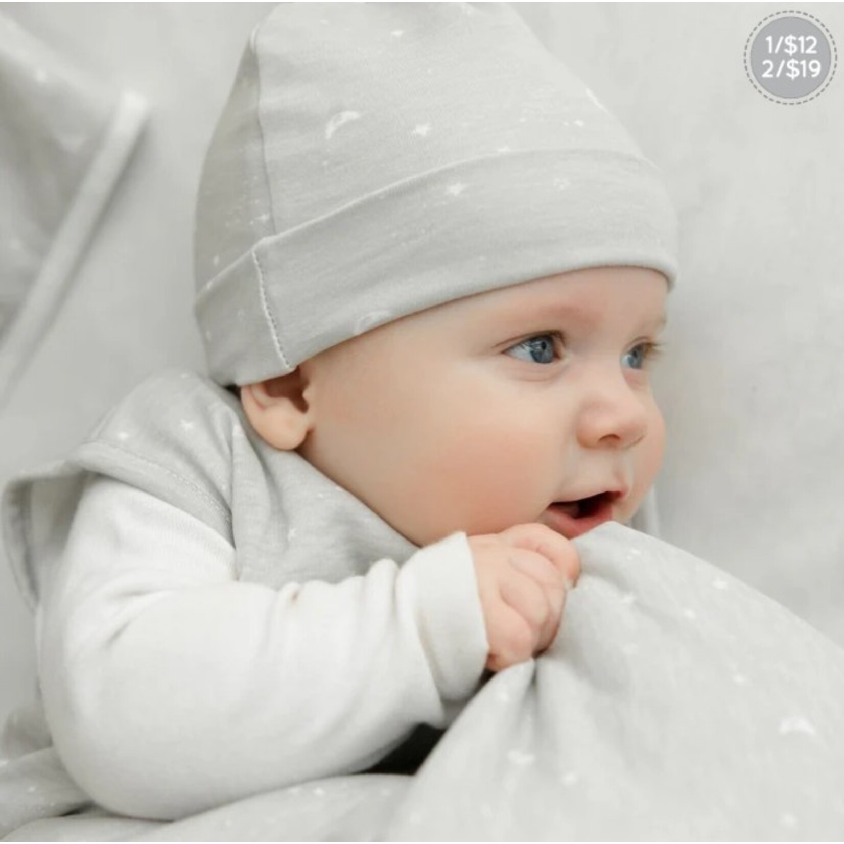 Perlimpinpin PERLIMPINPIN - Bamboo knotted hat - 'Moon'