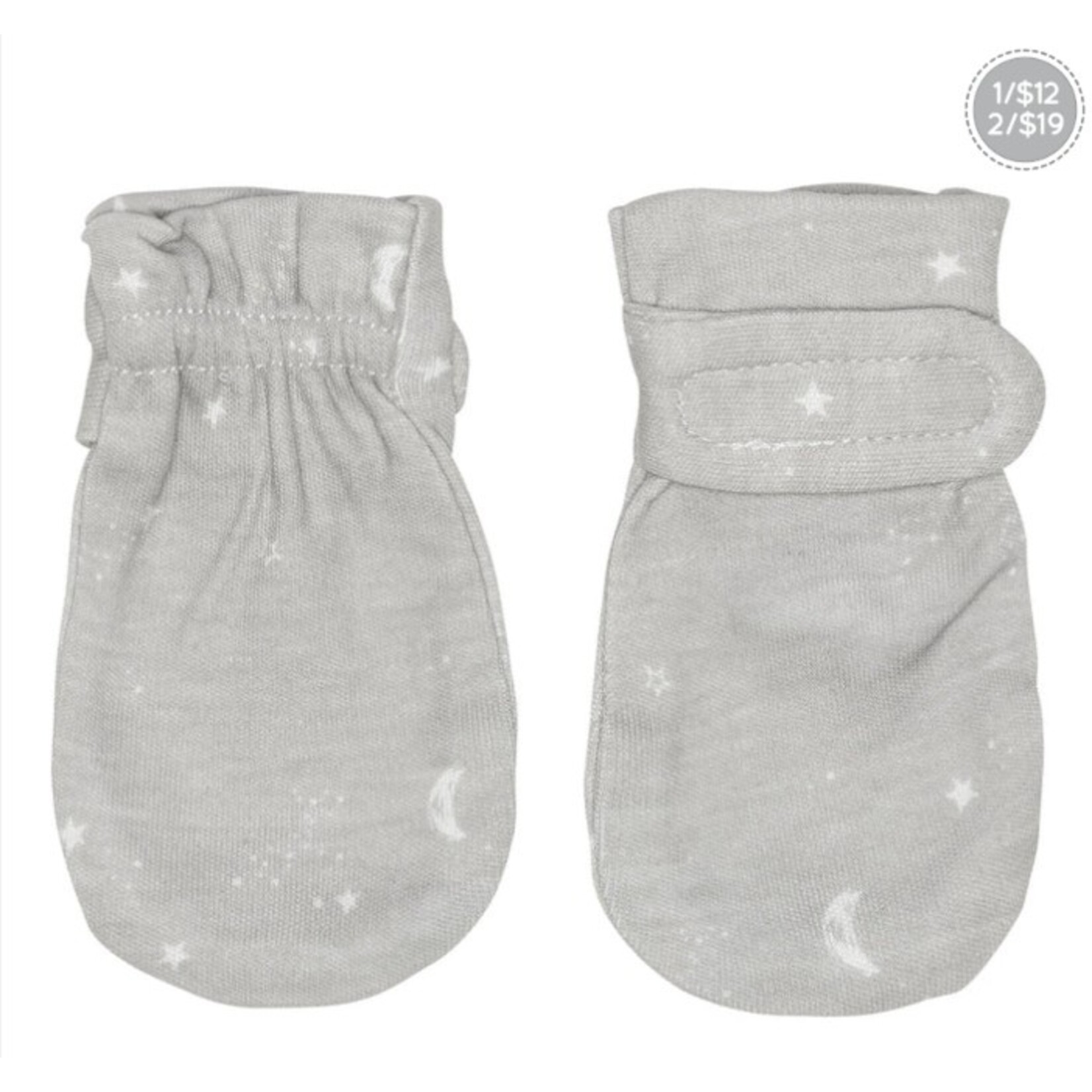 Perlimpinpin PERLIMPINPIN - Bamboo anti-scratch mittens - 'Moon'