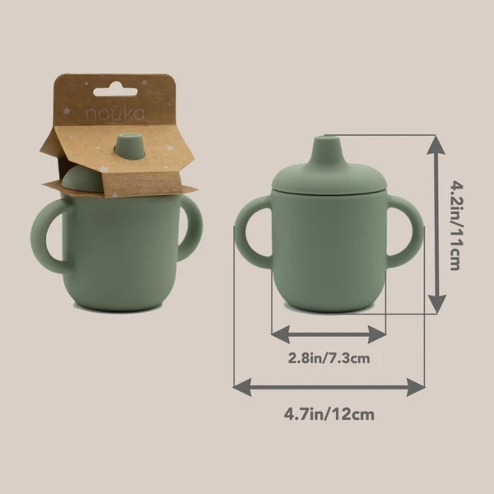Noüka NOÜKA - Spill-proof sippy cup - 'Soft blush'