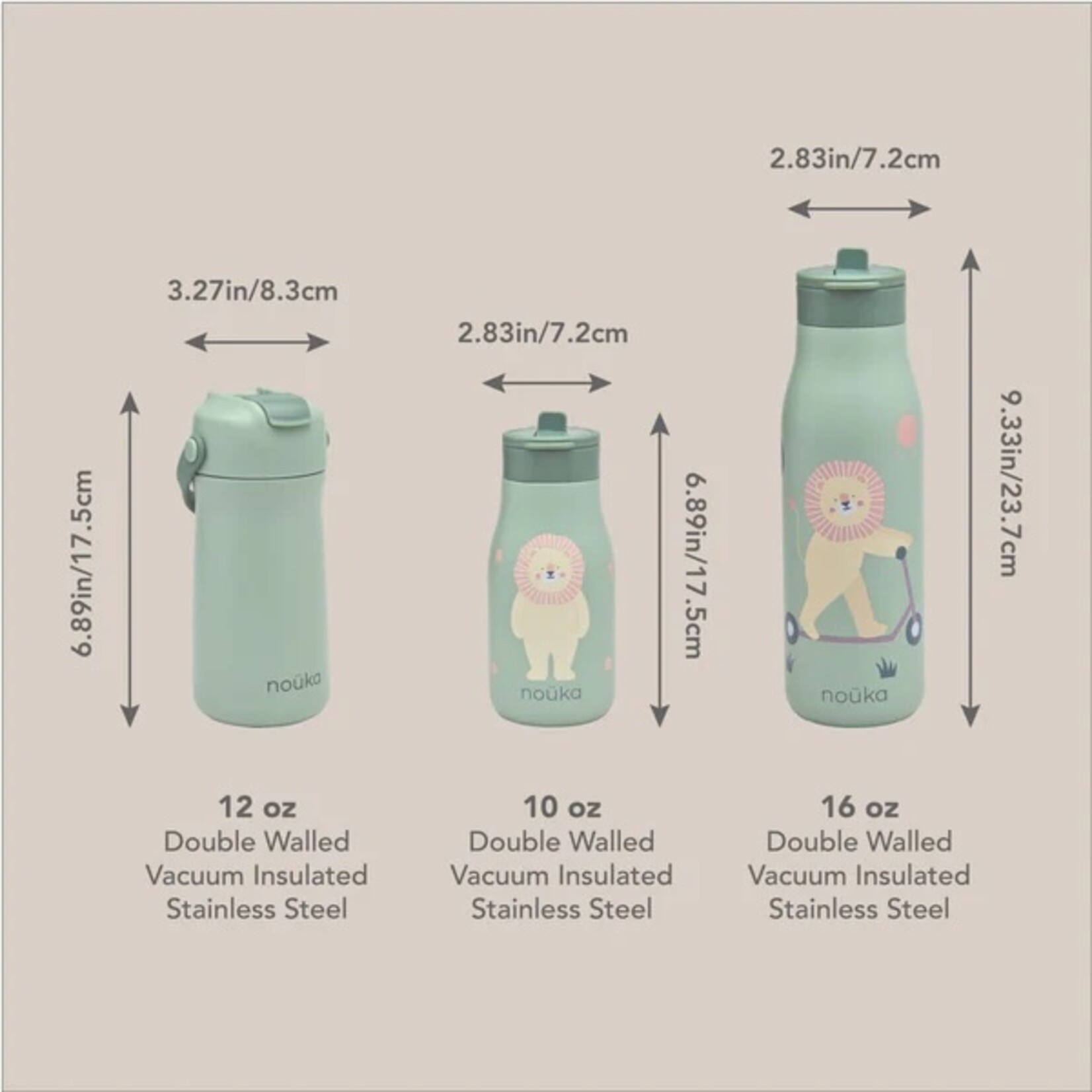 Noüka NOÜKA - 10 oz Stainless Steel Water Bottle - Fleur the Ballerina