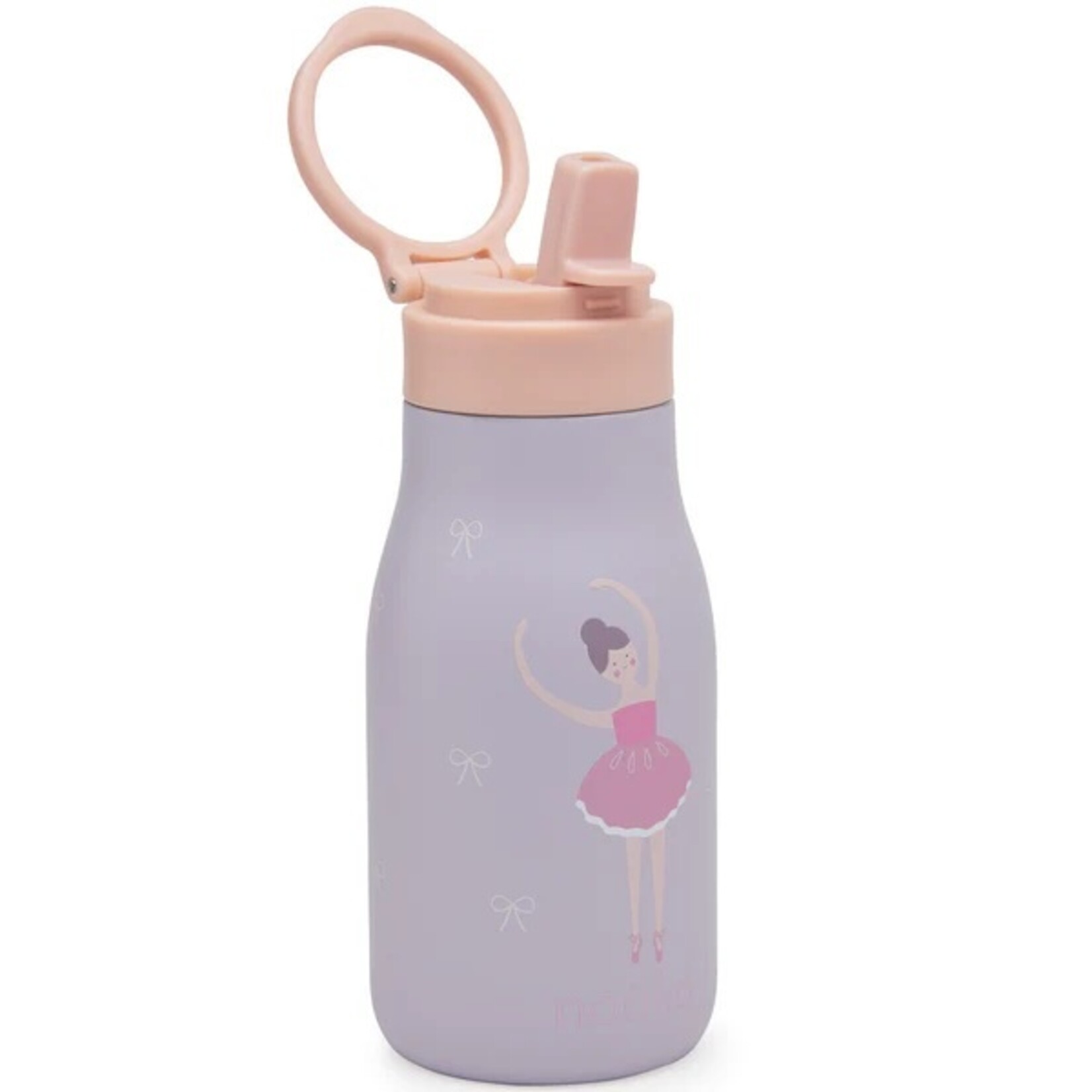 Noüka NOÜKA - Gourde en acider inoxydable 10 Oz - Fleur la ballerine