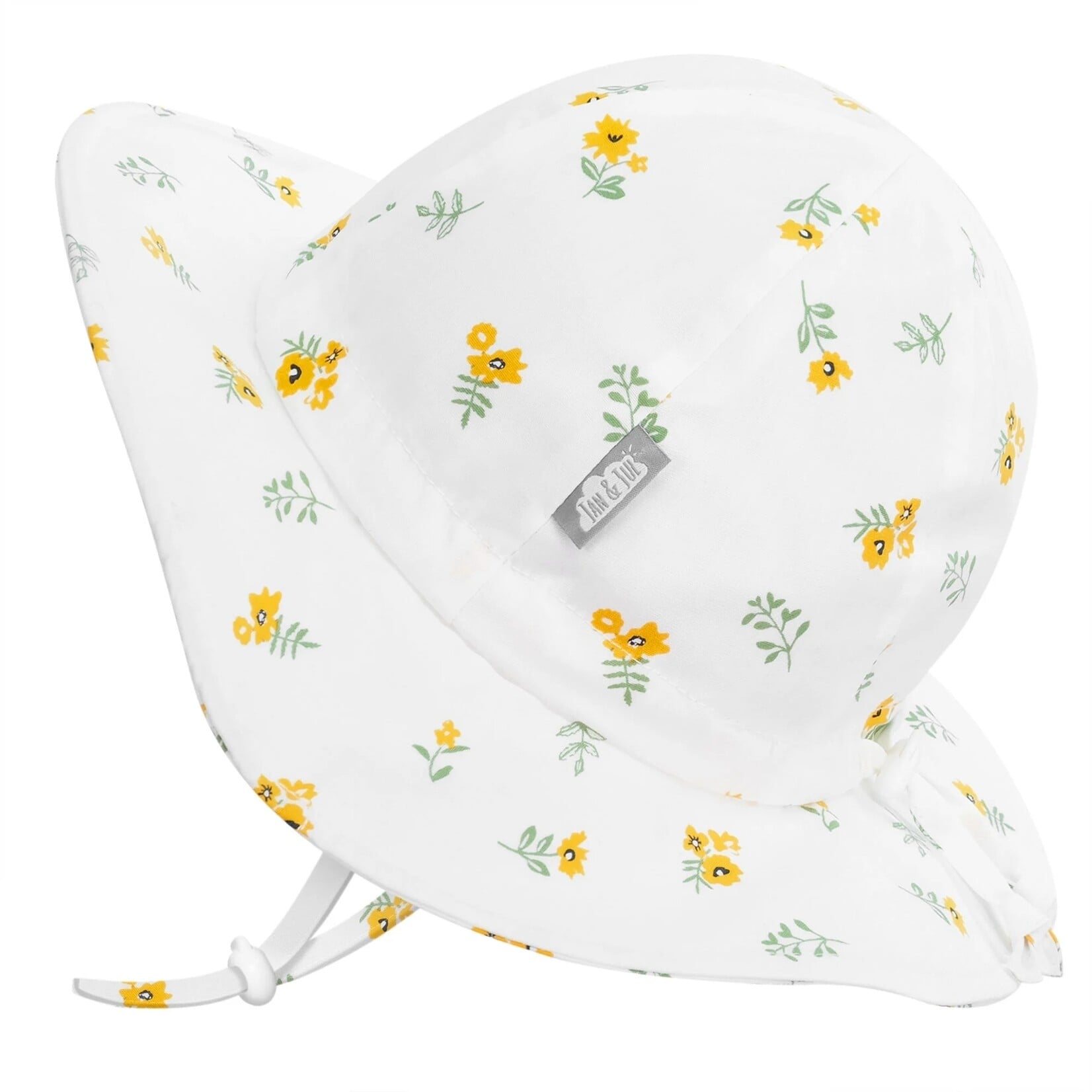 JAN&JUL JAN&JUL - Soft cotton summer hat - Yellow Flower