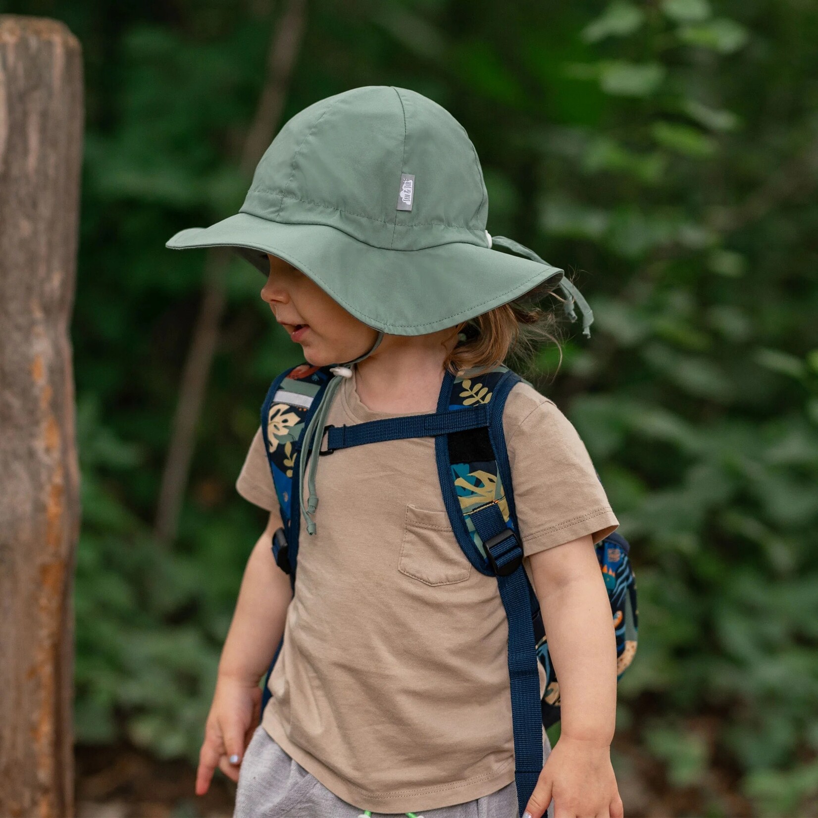JAN&JUL JAN&JUL - Soft cotton summer hat - Juniper Green