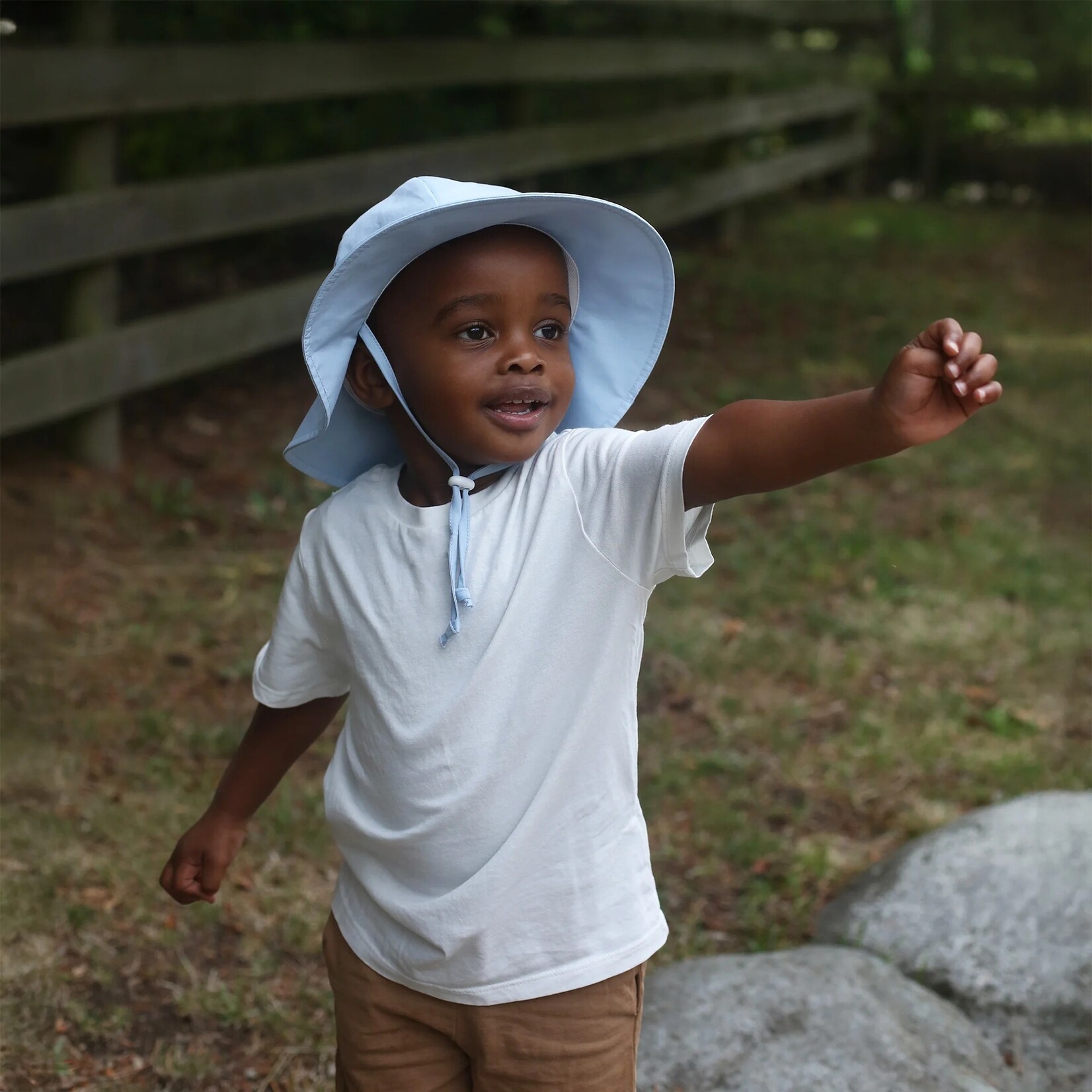 JAN&JUL JAN&JUL - Soft cotton summer hat - Light Blue