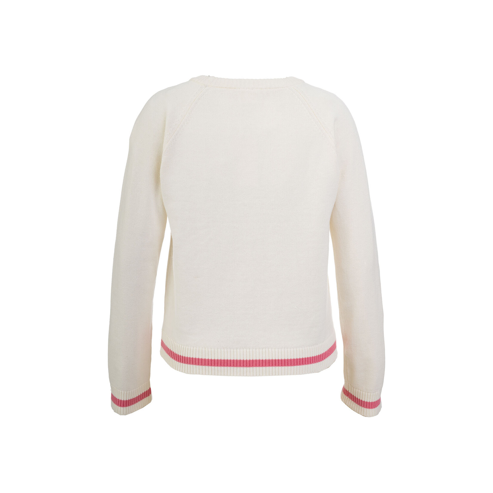 Mandarine & Co. MANDARINE & CO. - Cream knit-style sweater with lemon and cherry pattern