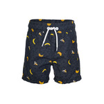 Northcoast NORTHCOAST - Short de maillot de bain gris foncé imprimé bananes