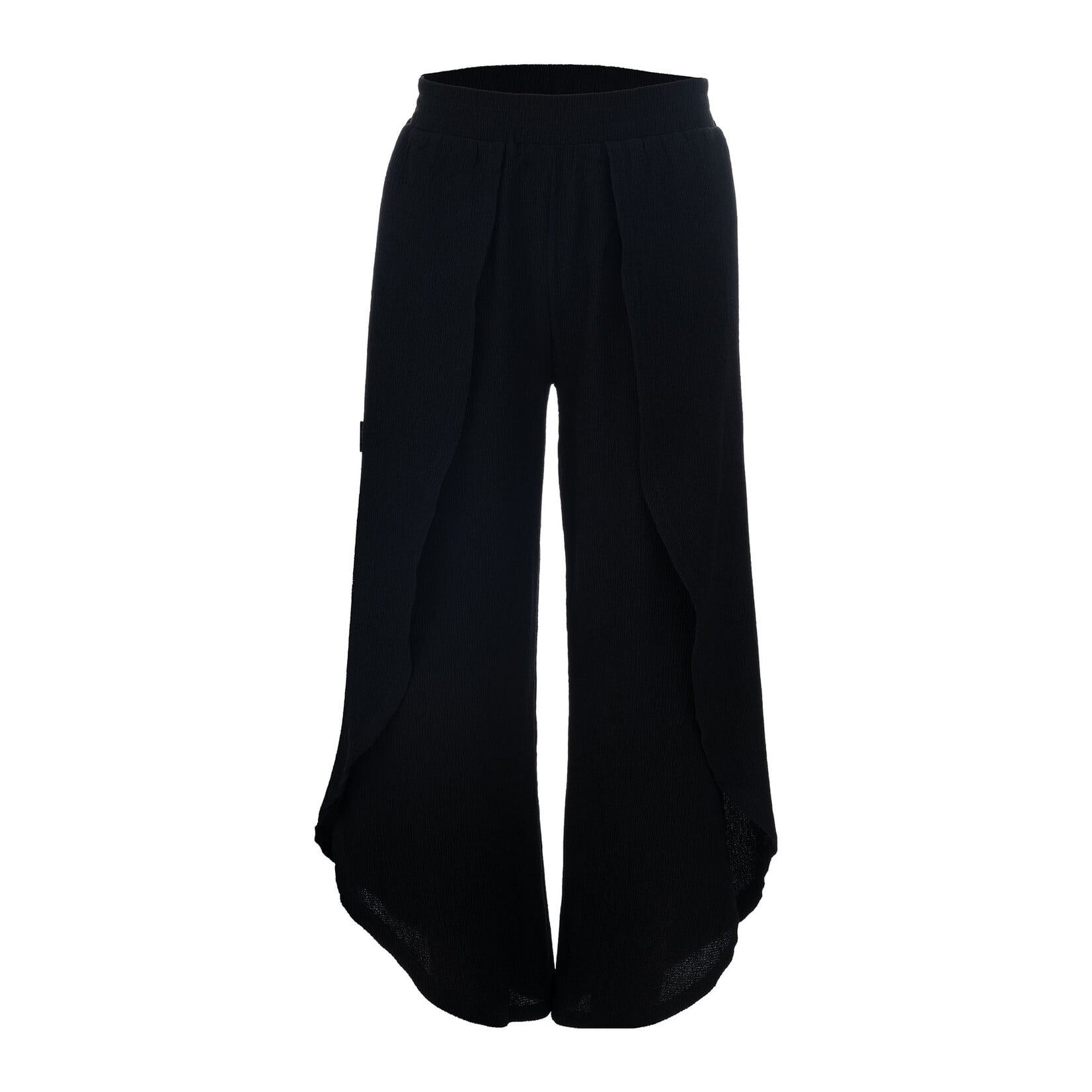 Mandarine & Co. MANDARINE & CO. - Pantalon style évasé noir 'Jet Black'