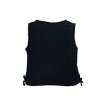 Mandarine & Co. MANDARINE & CO. - Black camisole with side buckles