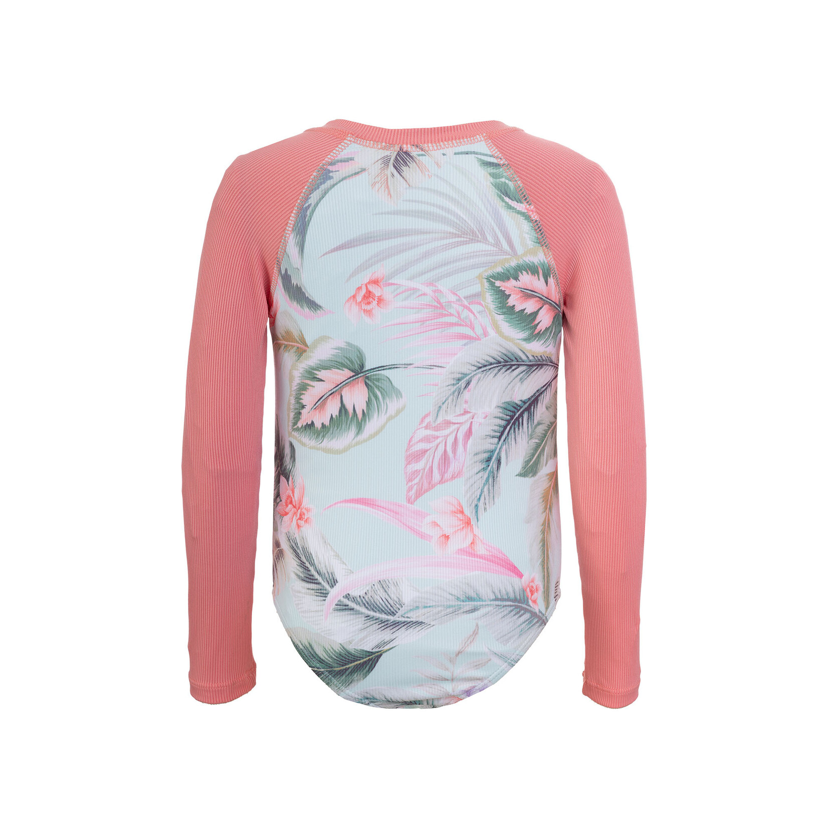 Mandarine & Co. MANDARINE & CO. - One-piece long-sleeve tropical bathing suit