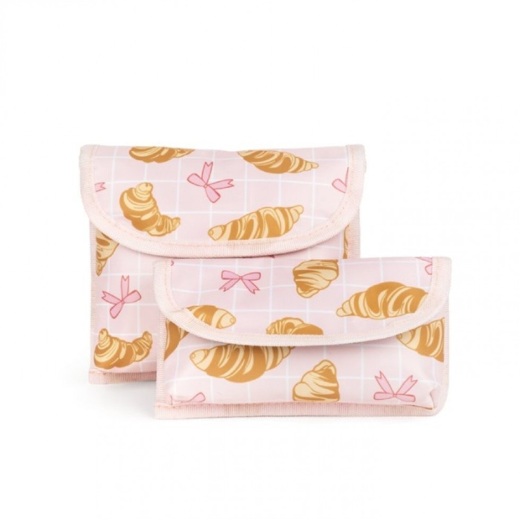 GEOCAN GEOCAN - Paquet de 2 sacs à sandwichs/collations - Croissants (Execo)