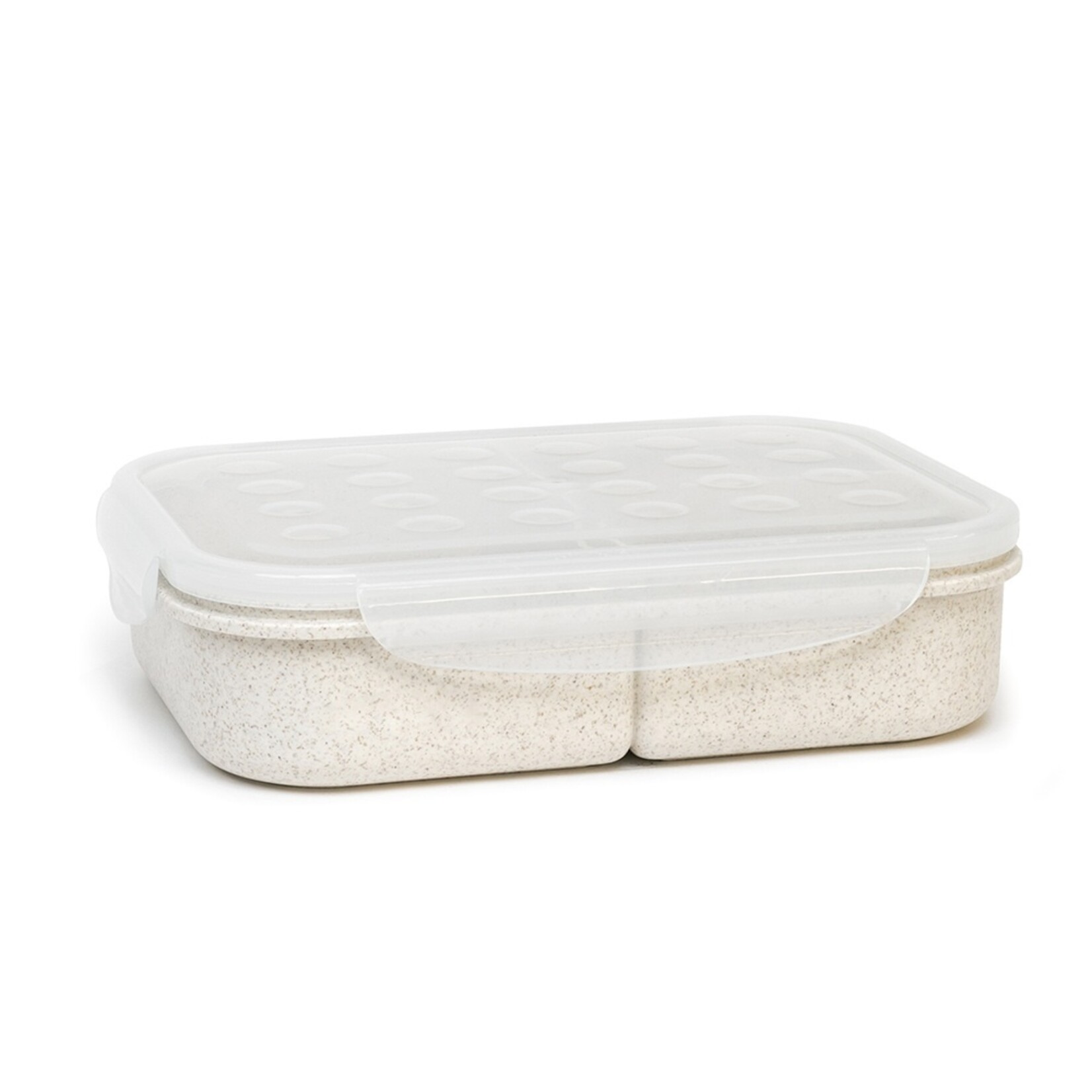 GEOCAN GEOCAN (Execo) - Boîte-repas en plastique biodégradable beige avec fourchette incluse