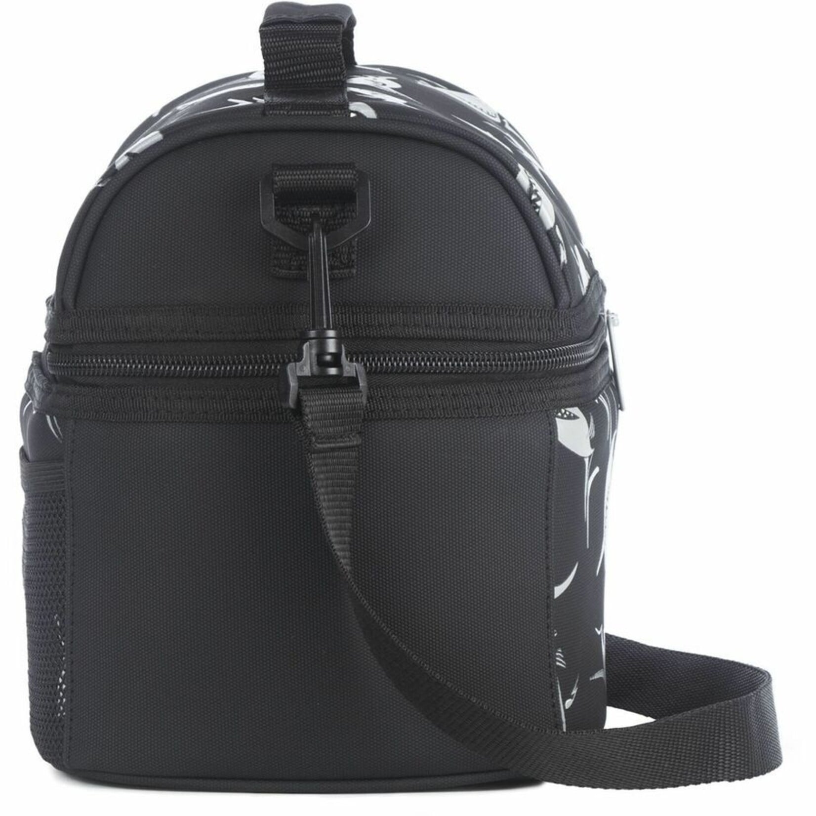 GEOCAN GEOCAN- ORO dome-shaped lunch box - Black with shark print