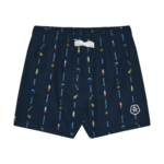 Color Kids COLORKIDS - Navy blue swimsuit shorts with beach print