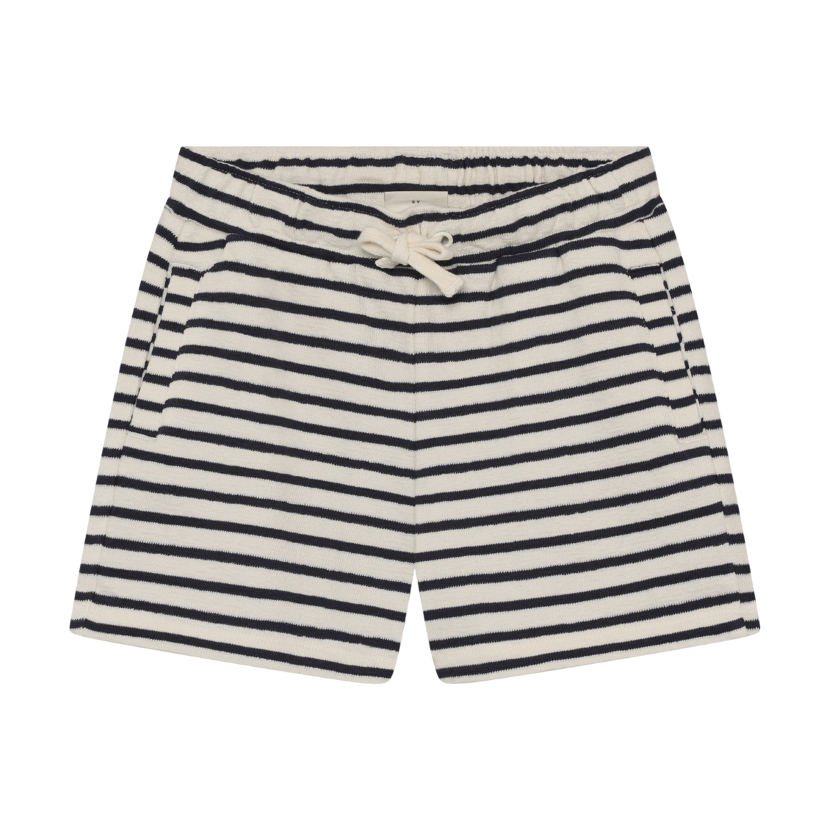 Minymo MINYMO - Beige shorts with blue stripes 'Vanilla Ice'