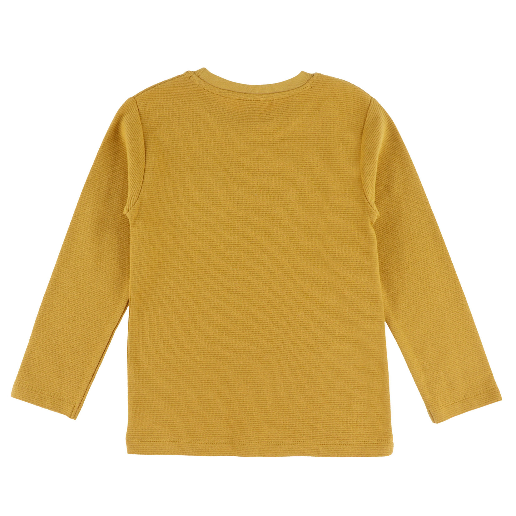 Nanö NANÖ - T-shirt jaune à manches longues en jersey ottoman 'Plein gaz!'