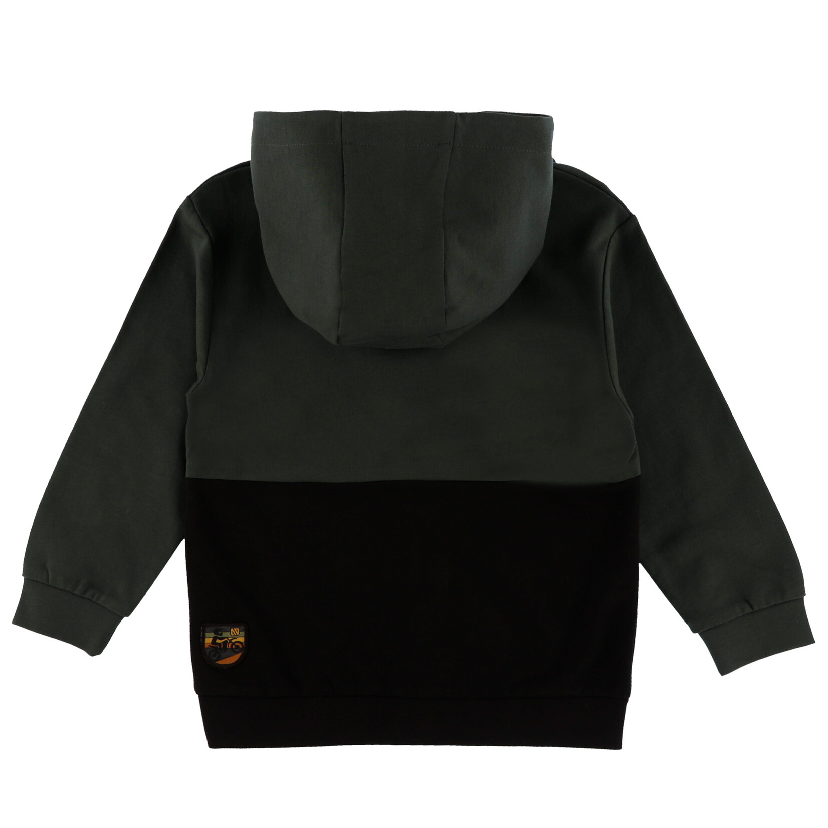 Nanö NANÖ - Green, yellow and black hooded jacket 'Plein gaz!'