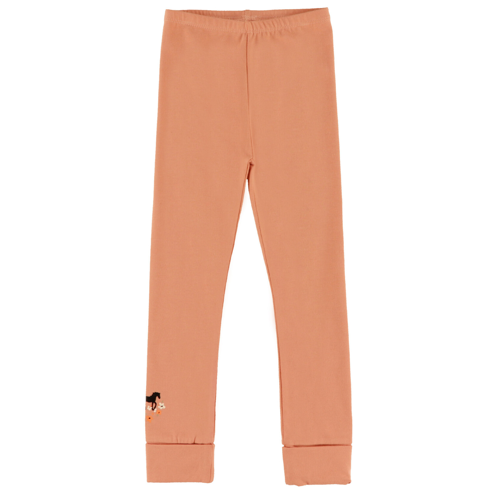 Nanö NANÖ - Legging corail avec imprimé de cheval à la cheville 'Au Galop!'