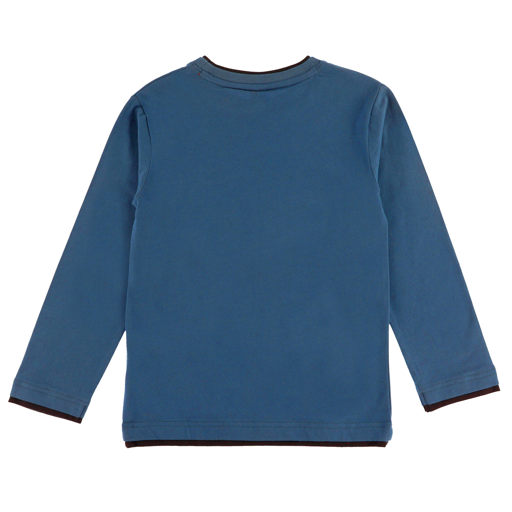 Nanö NANÖ - T-shirt bleu à manches longues avec imprimé d'un joueur d'hockey 'Esprit sportif'