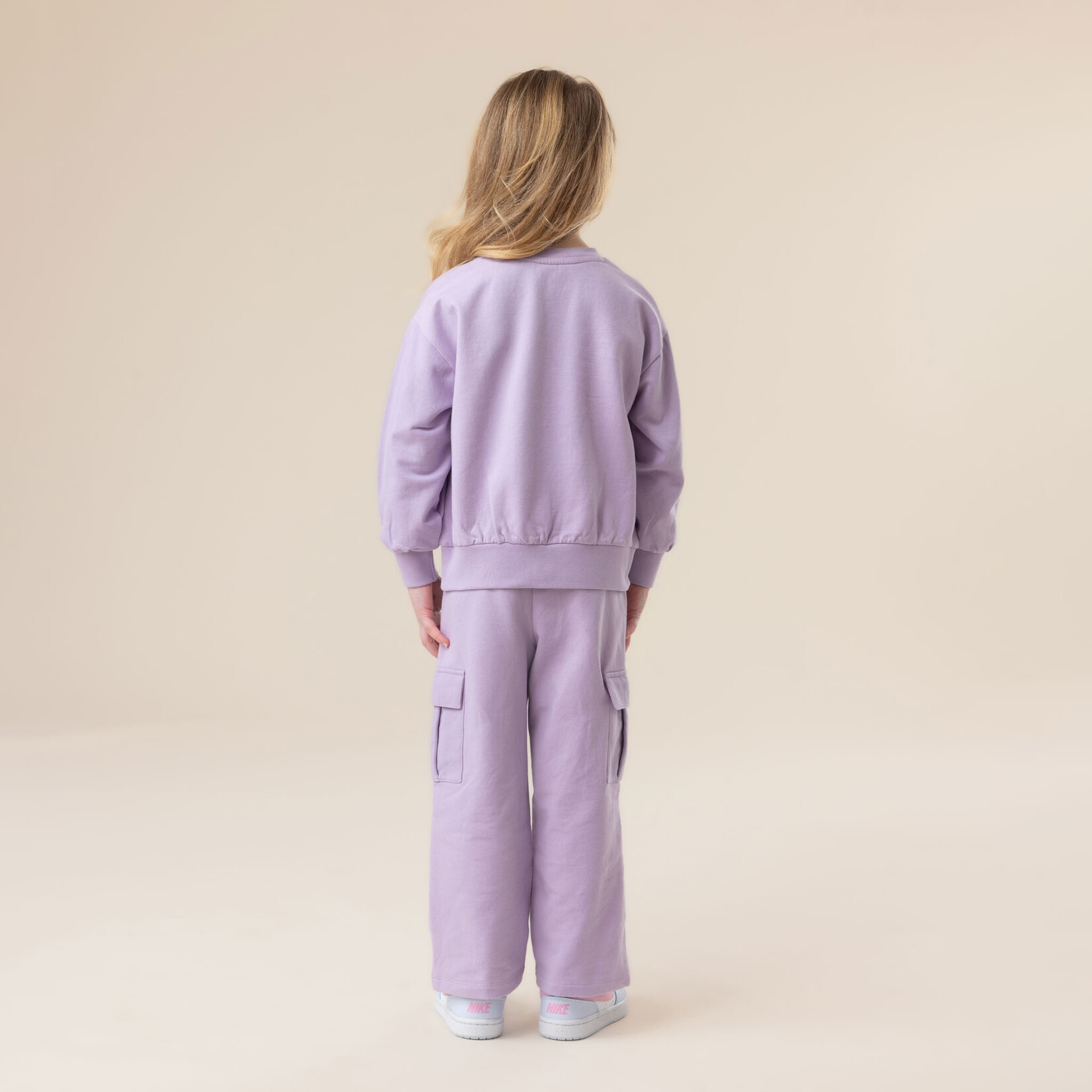 Nanö NANÖ - Pantalon de jogging lilas style cargo à jambes larges 'Bonne Journée'
