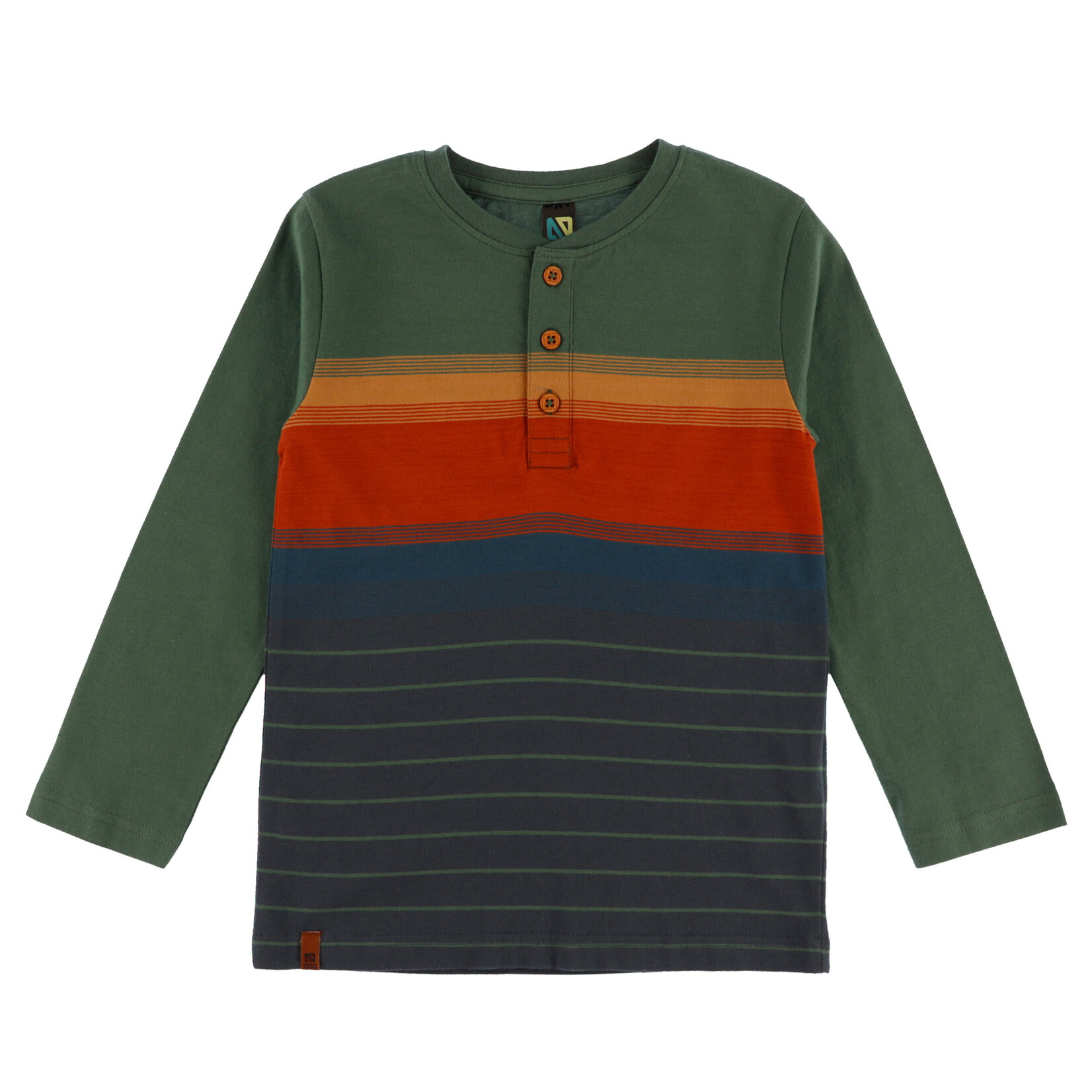 Nanö NANÖ -  Striped Long-Sleeve T-Shirt  'Exploration du nord!'